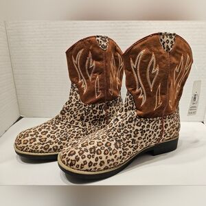 Cheetah Print Cowgirl Boots.  New with tag!